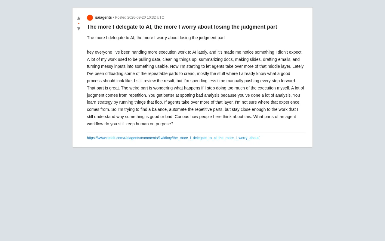 The More AI Does for You, the Weaker Your Judgment Gets?