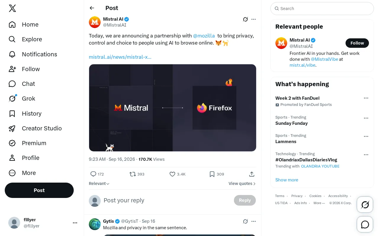 Mozilla Partners with AI Vendor to Bring Privacy and User Control to AI Browsing