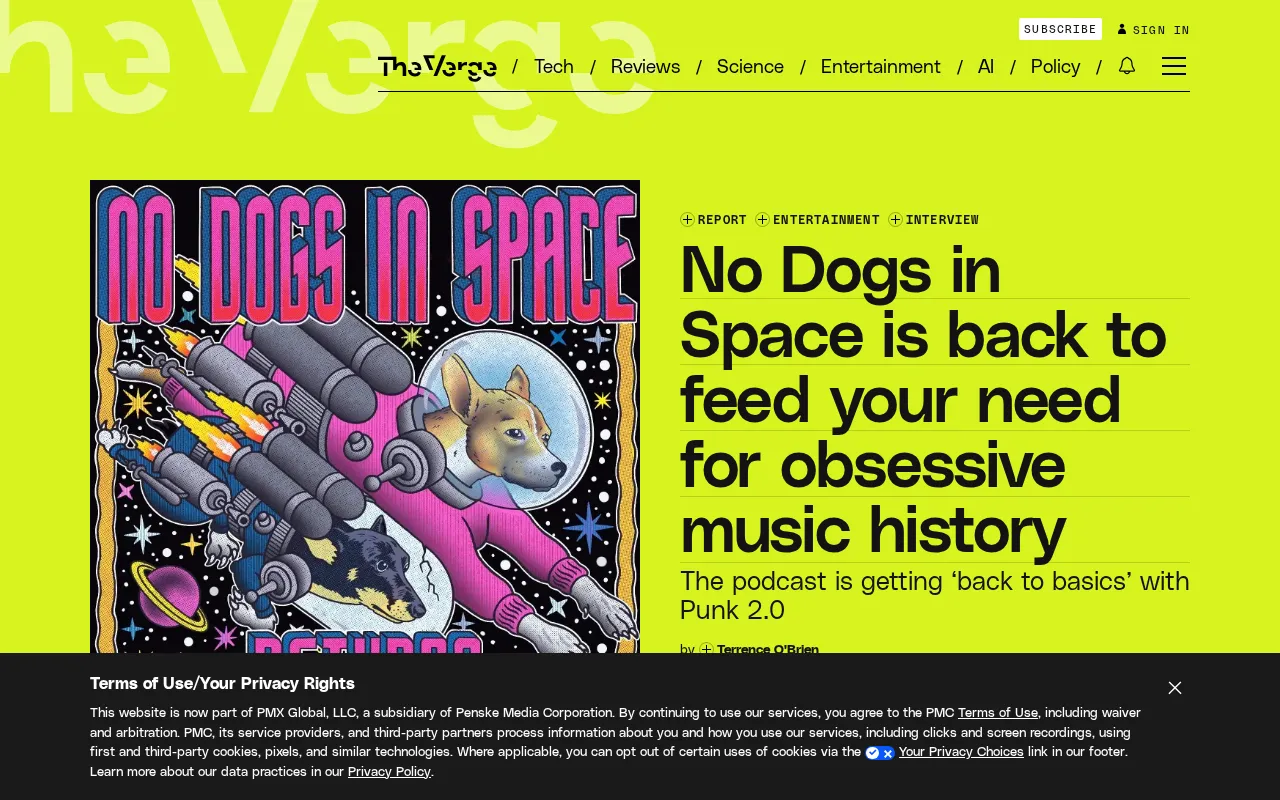 rss source: No Dogs in Space is back to feed your need for obsessive music history