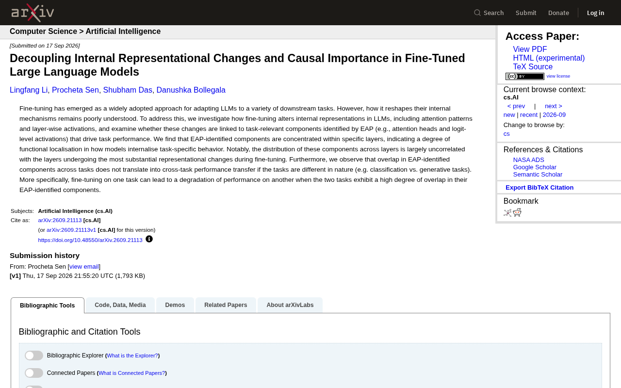 How Fine-Tuning Reshapes LLM Internals: Decoupling Representational Change from Causal Importance