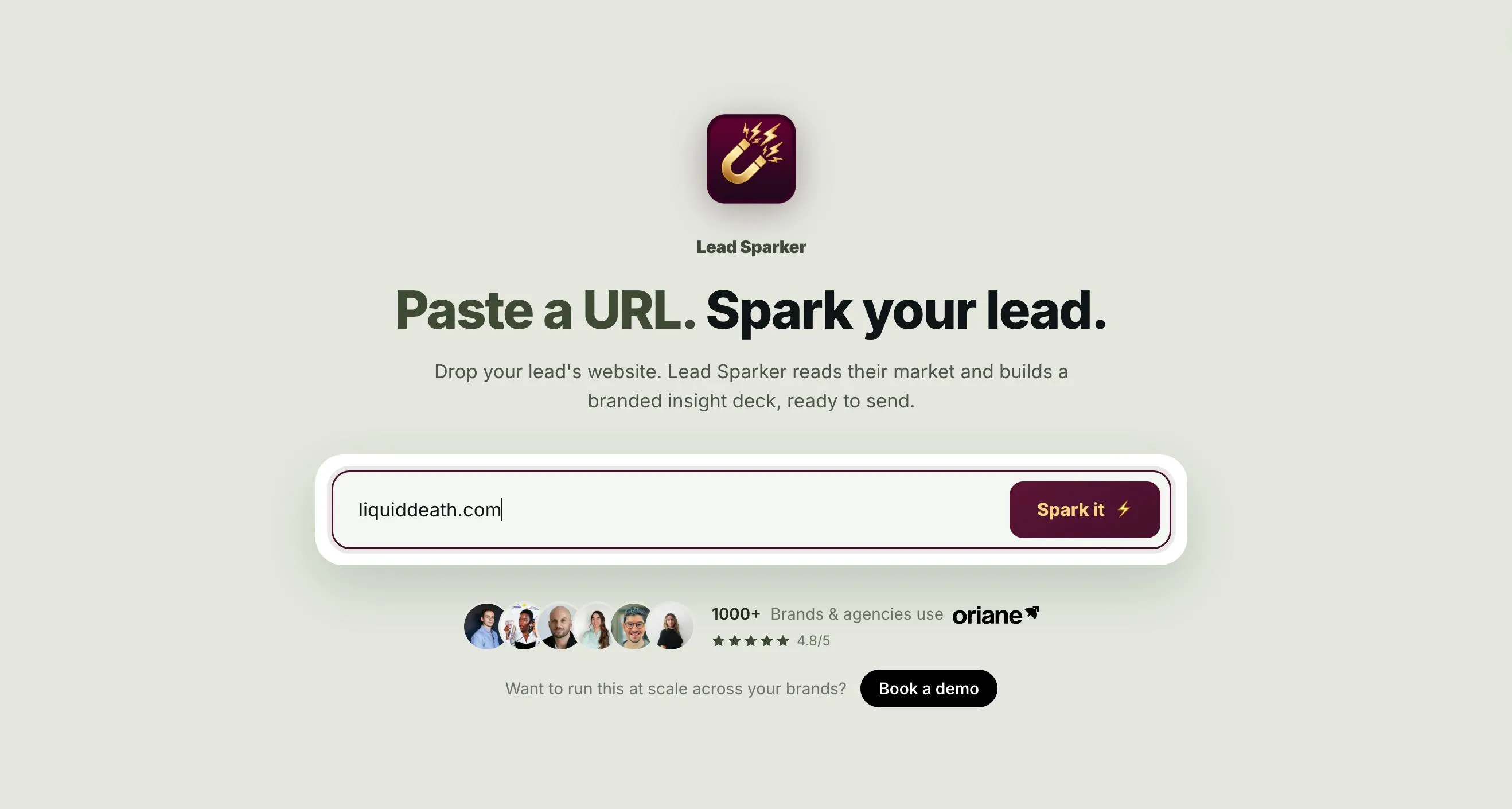 Lead Sparker Product Page