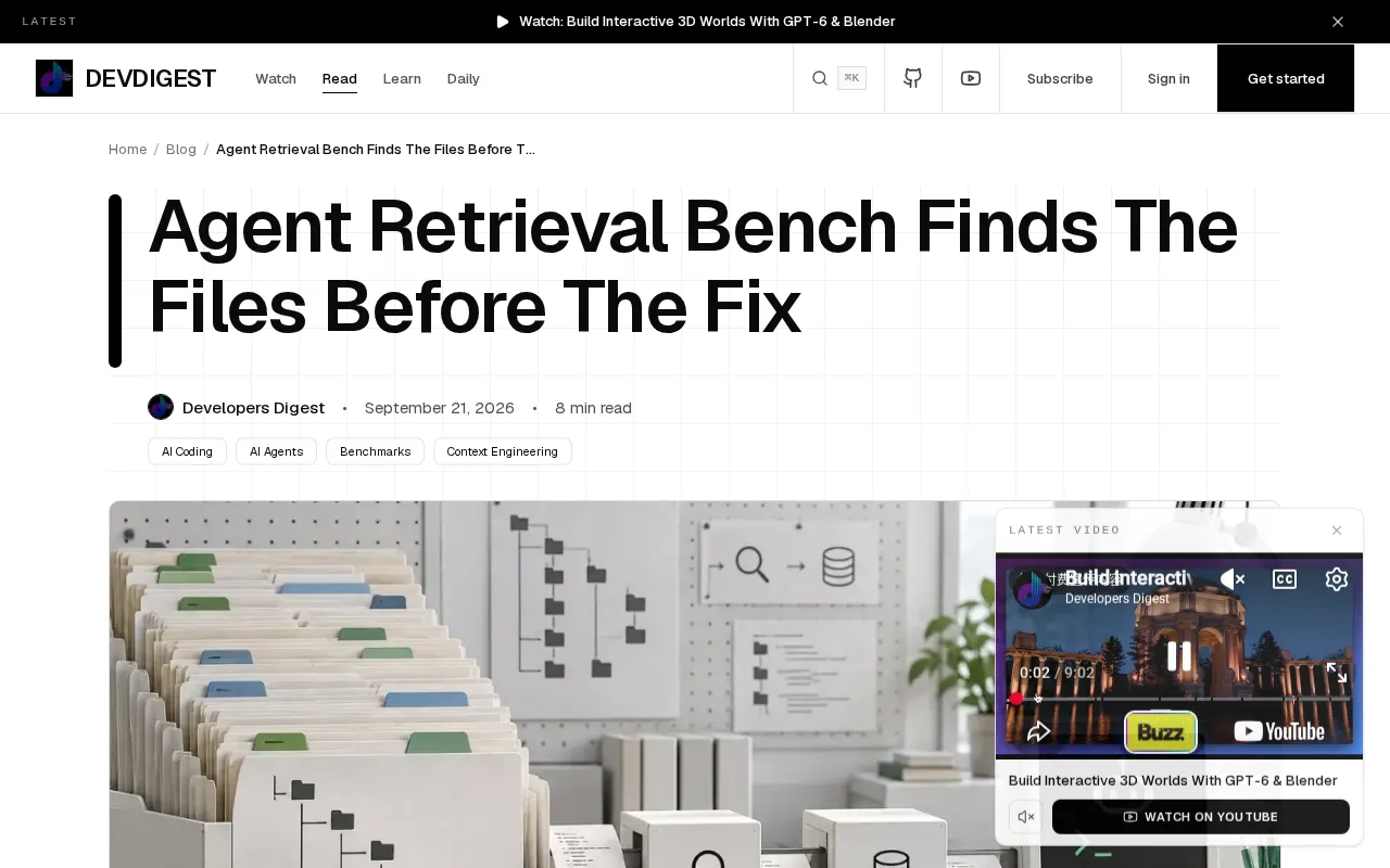 Agent Retrieval Bench:评估编程Agent找对文件的能力