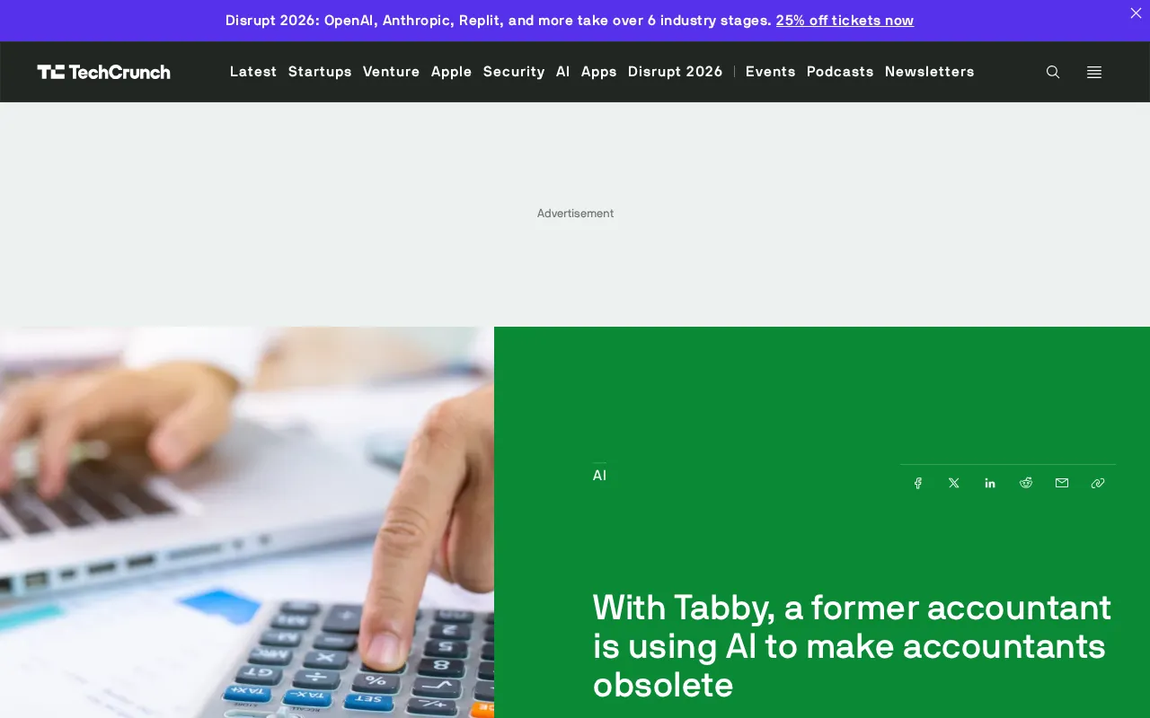 Tabby: A Former Accountant Using AI to Reinvent Bookkeeping — Will the Accounting Profession Disappear?