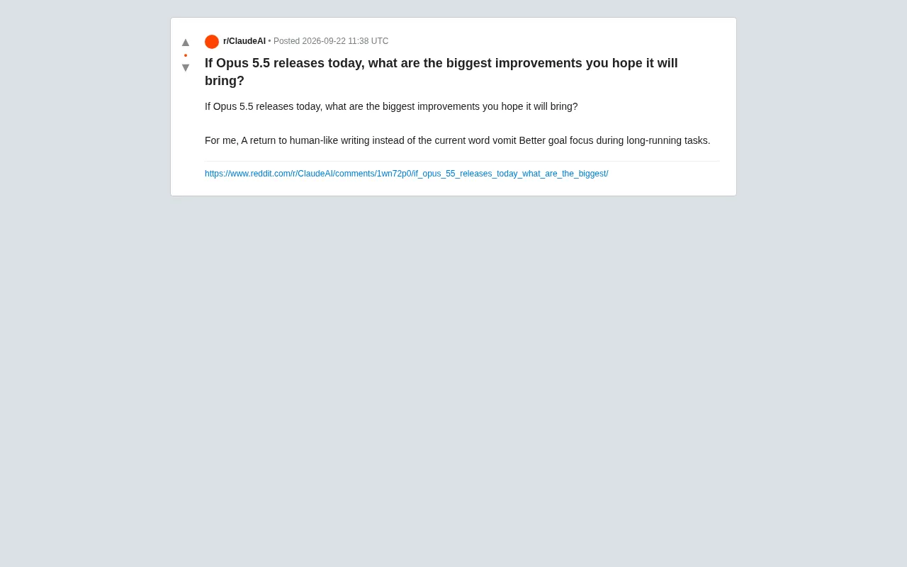 What Users Want from Opus 5.5: Better Writing Quality and Long-Task Focus