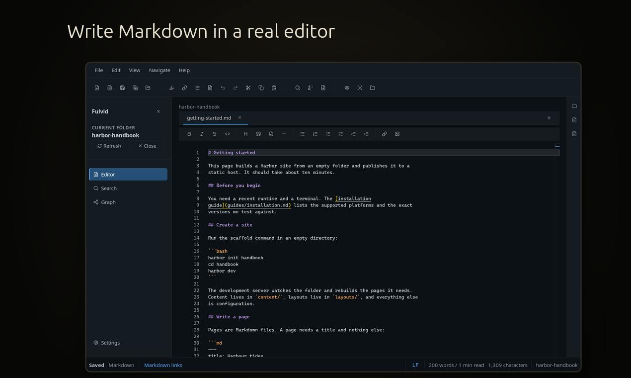 Fulvid:面向开放知识的Markdown/MDX桌面编辑器