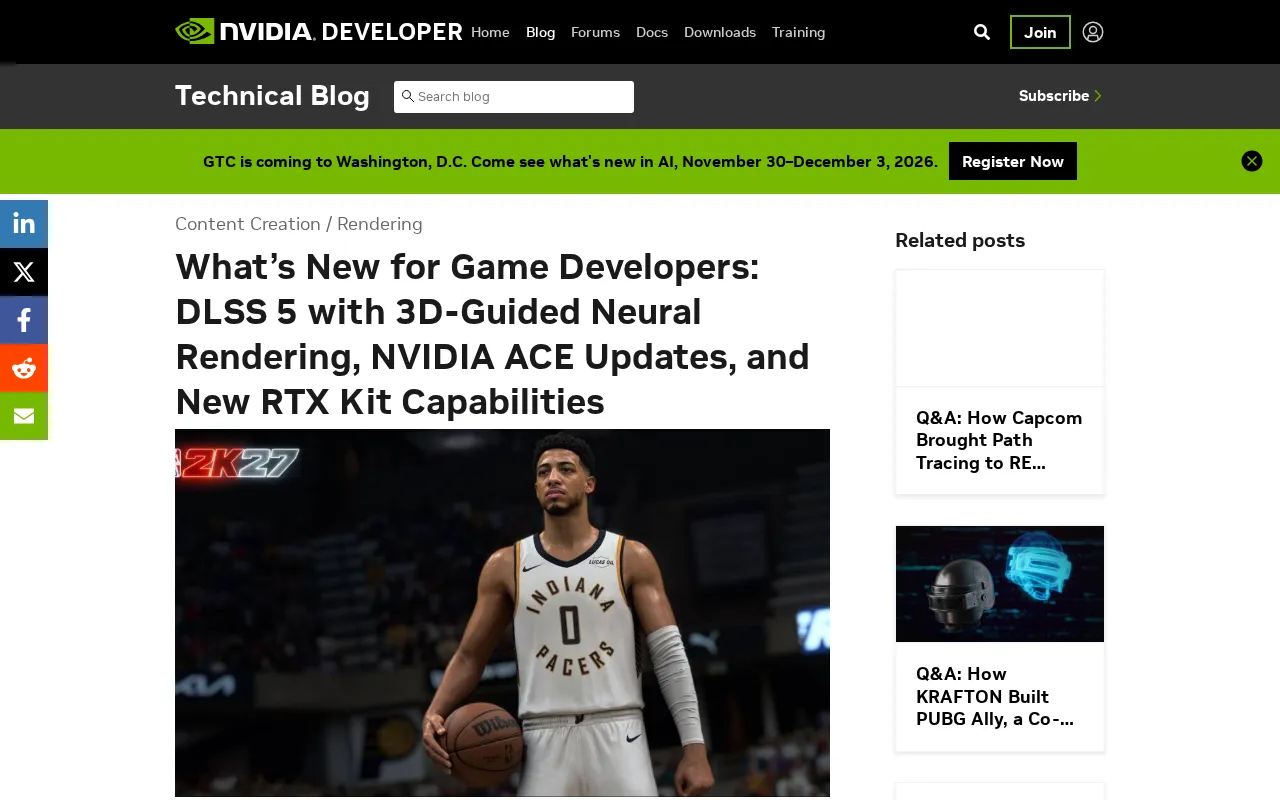 NVIDIA DLSS 5发布:3D引导神经渲染与RTX Kit新能力解析