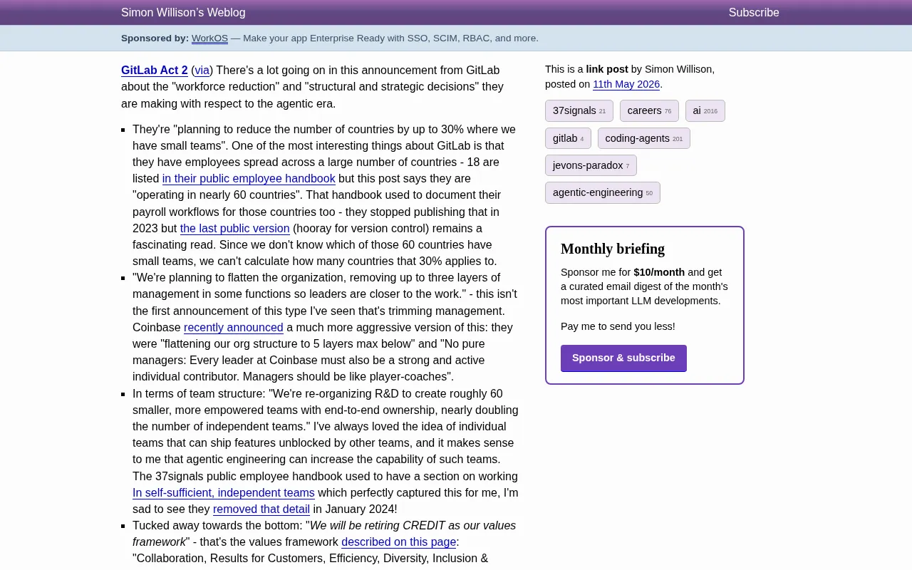 GitLab's Major Restructuring: Layoffs, Flattening, and a Bold Bet on the AI Agent Era