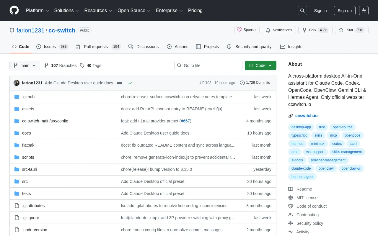 CC-Switch: An Open-Source Desktop Tool to Manage Six Major AI Coding Assistants in One Interface