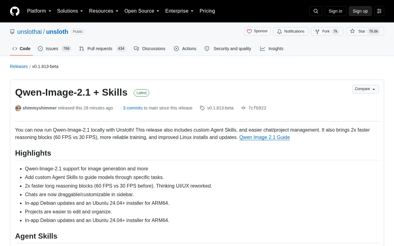 Unsloth New Release: Run Qwen-Image-2.1 Locally with Custom Agent Skills Support