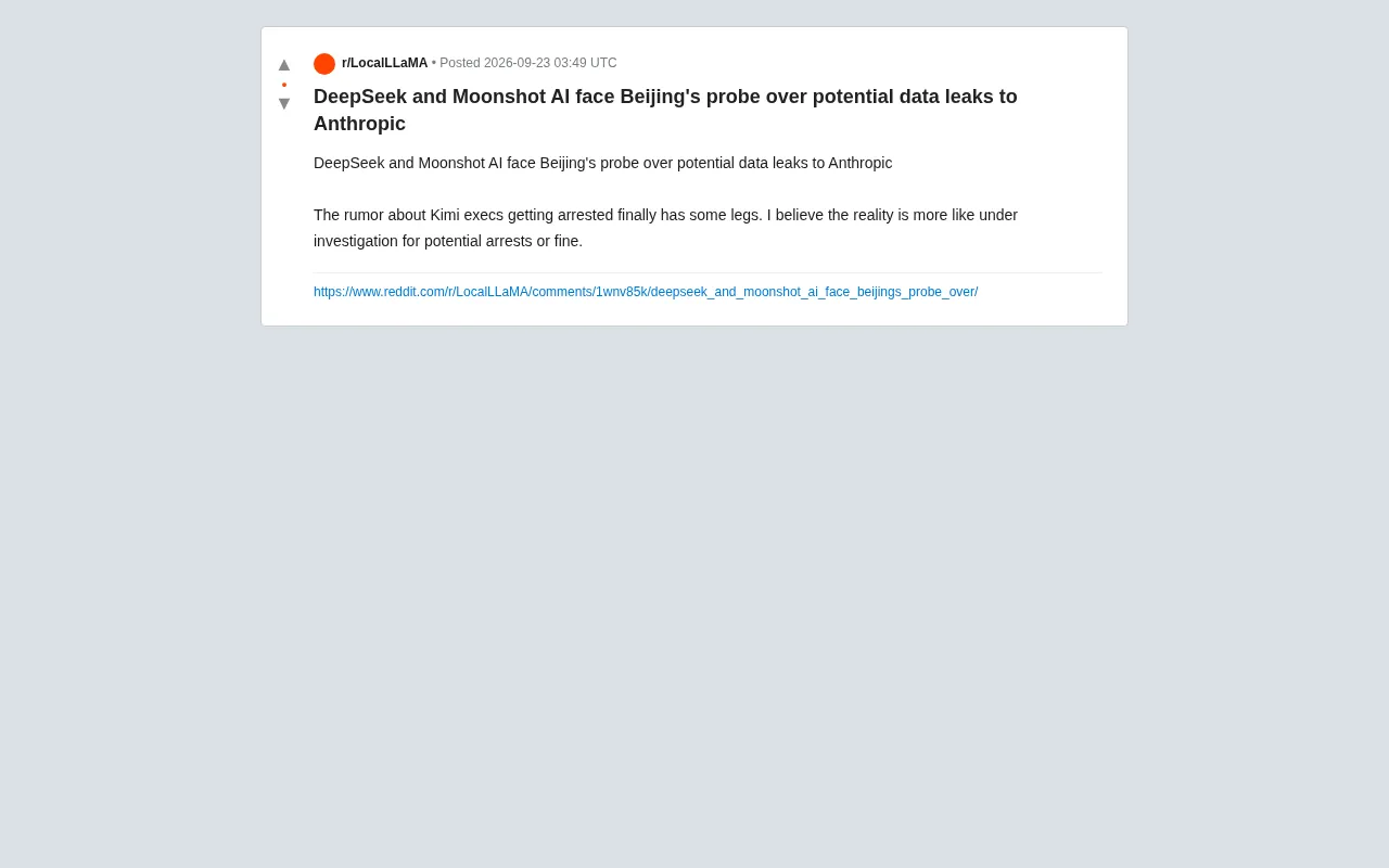 DeepSeek and Moonshot AI Under Beijing Investigation: Suspected Data Leak to Anthropic