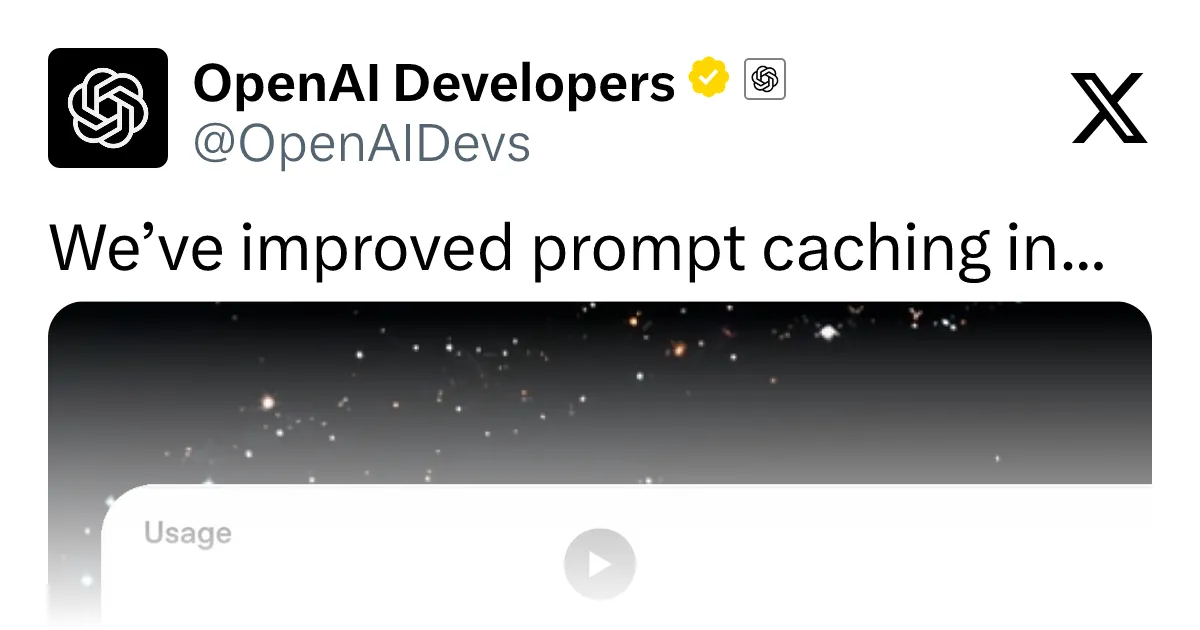 OpenAI Improves GPT-6 Prompt Caching: Faster and Cheaper Agents with Up to 90% Discount on Cached Inputs