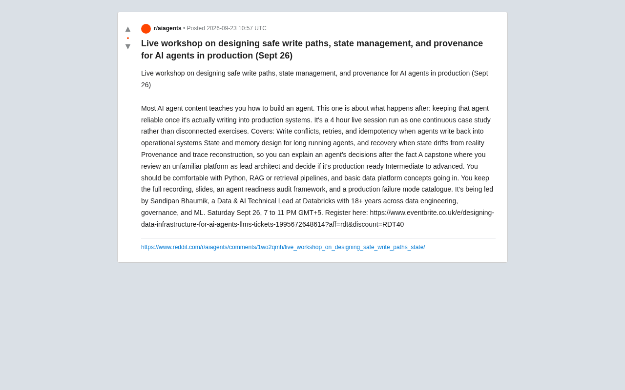 生产级AI Agent的安全写入、状态管理与可溯源设计