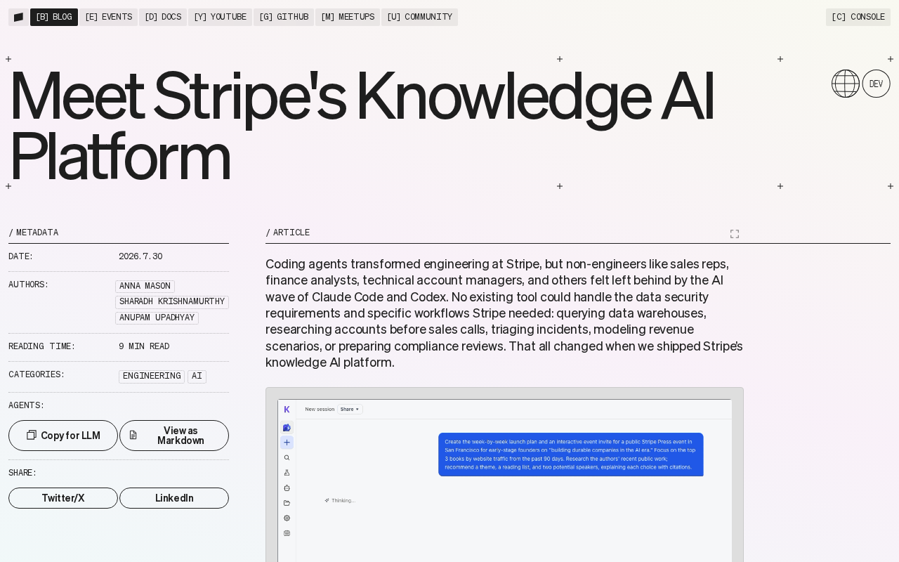 Stripe Builds Its Own Internal AI Platform: A Payments Giant's Journey into AI Infrastructure