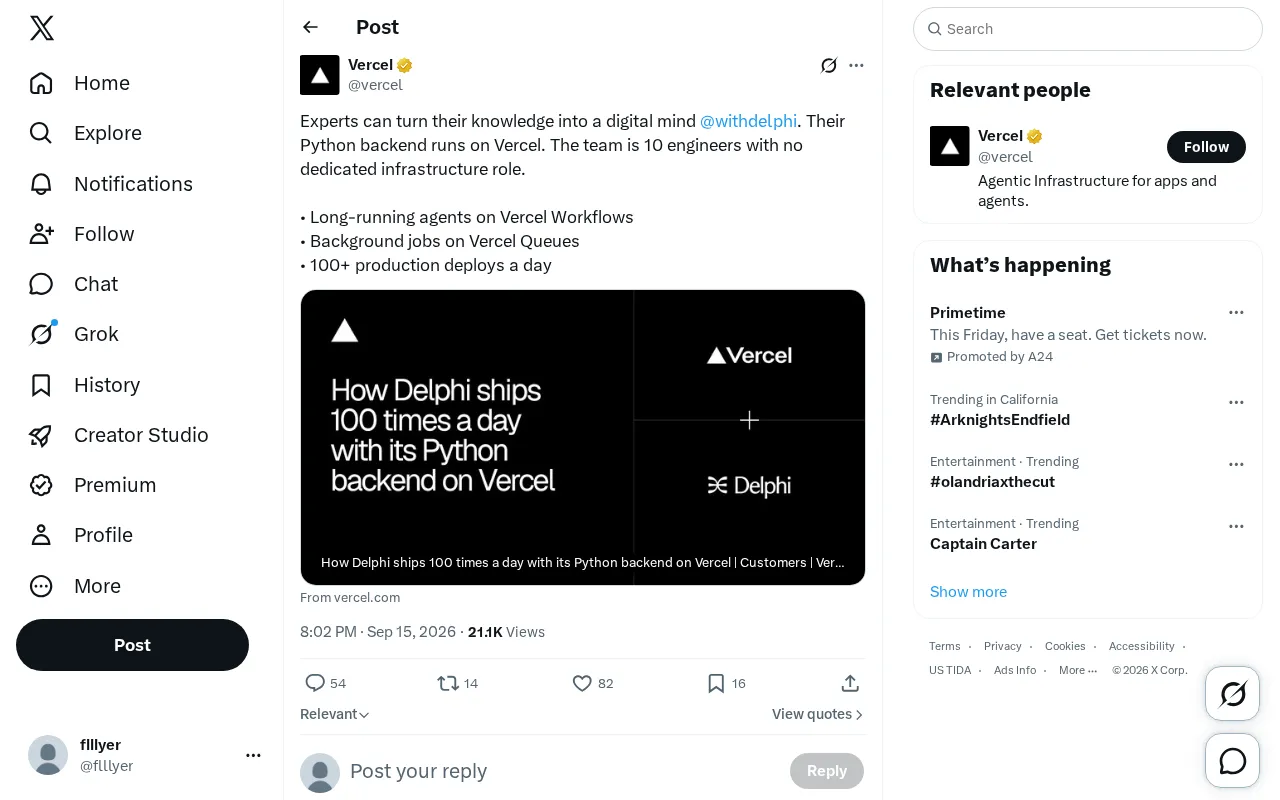 How Delphi Runs Its 'Digital Mind' Platform on Vercel: A No-Ops Practice for a 10-Person Team