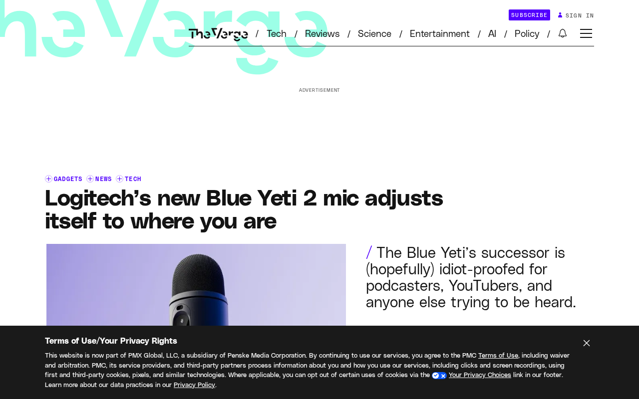 罗技Blue Yeti 2麦克风发布:AI降噪加位置自适应