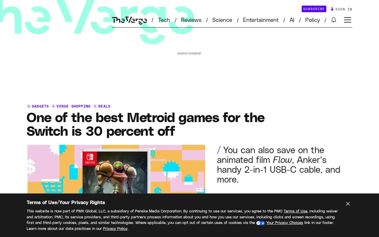 One of the best Metroid games for the Switch is 30 percent off