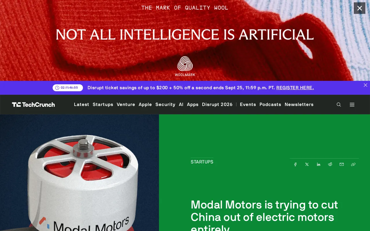 Modal Motors Wants to Cut Out Chinese Rare Earths Entirely: The Ambition Behind Magnet-Free Motors