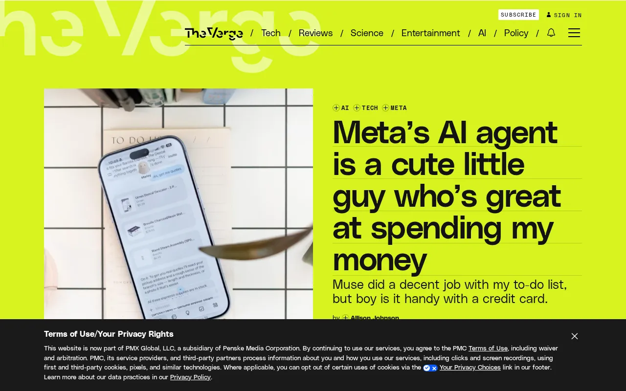Trying Meta's AI Assistant: Cute, But Surprisingly Good at Spending Your Money