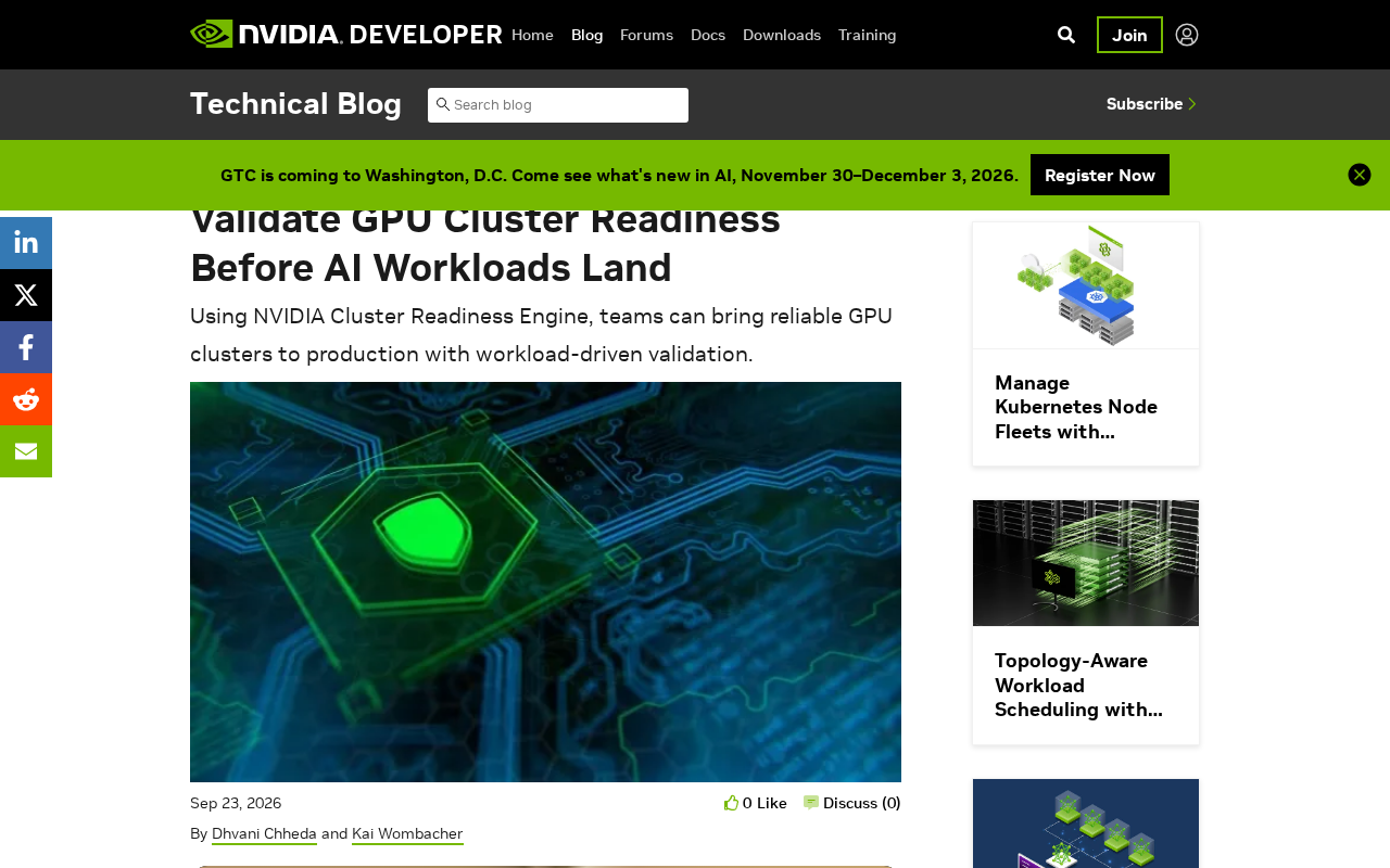 Passing Health Checks Doesn't Mean Your GPU Cluster Can Run AI Workloads: Key Practices for Validating Readiness