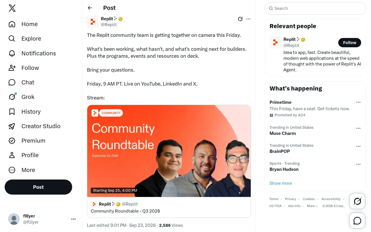 Replit Community Team Friday Livestream: Sharing Builder Resources and Future Plans