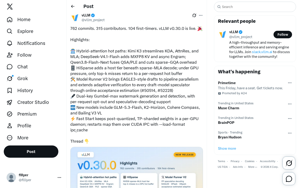 vLLM v0.30.0 发布:混合注意力与推测解码全面升级