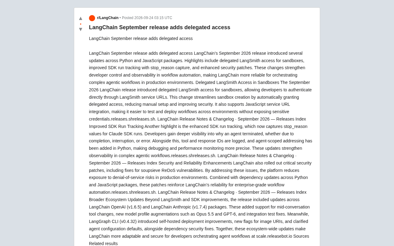 LangChain九月更新解析:委托访问与Agent可观测性升级
