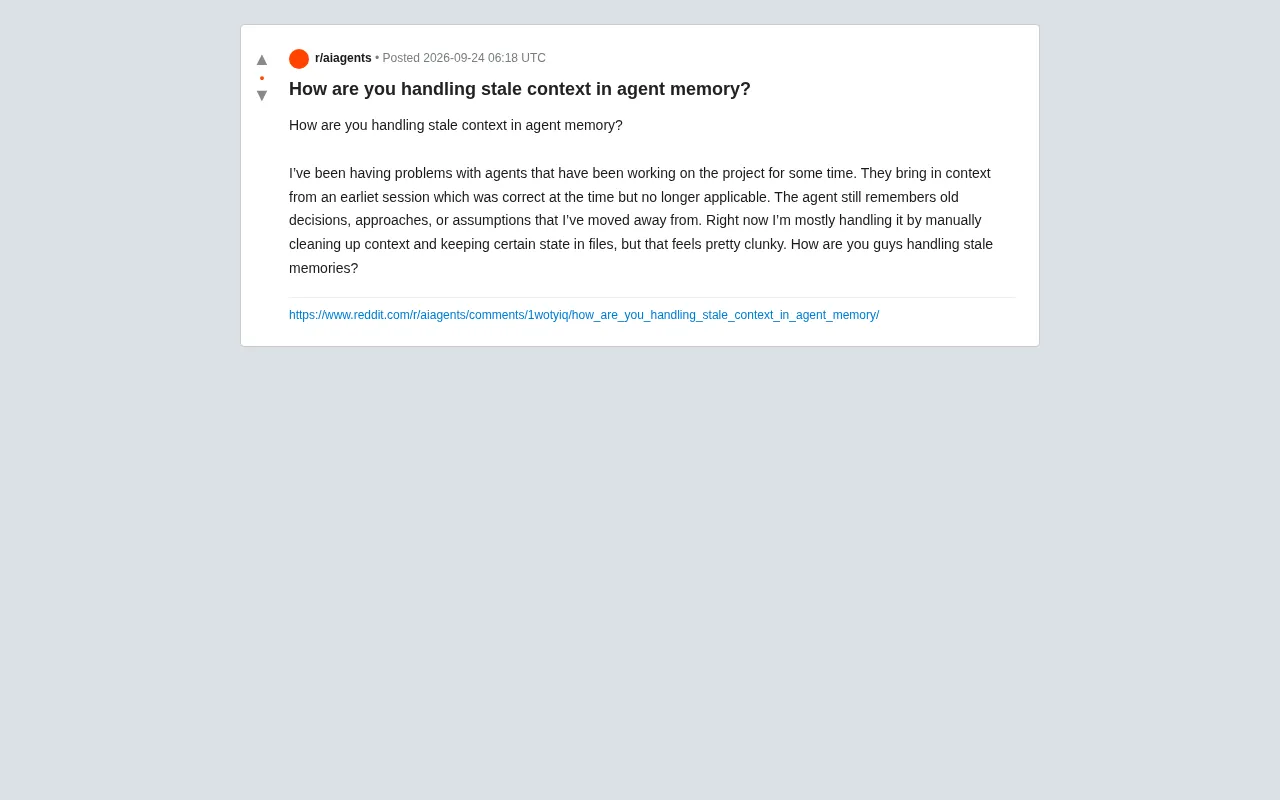 The Stale Context Trap in AI Agents: How to Clean Up Outdated Memory