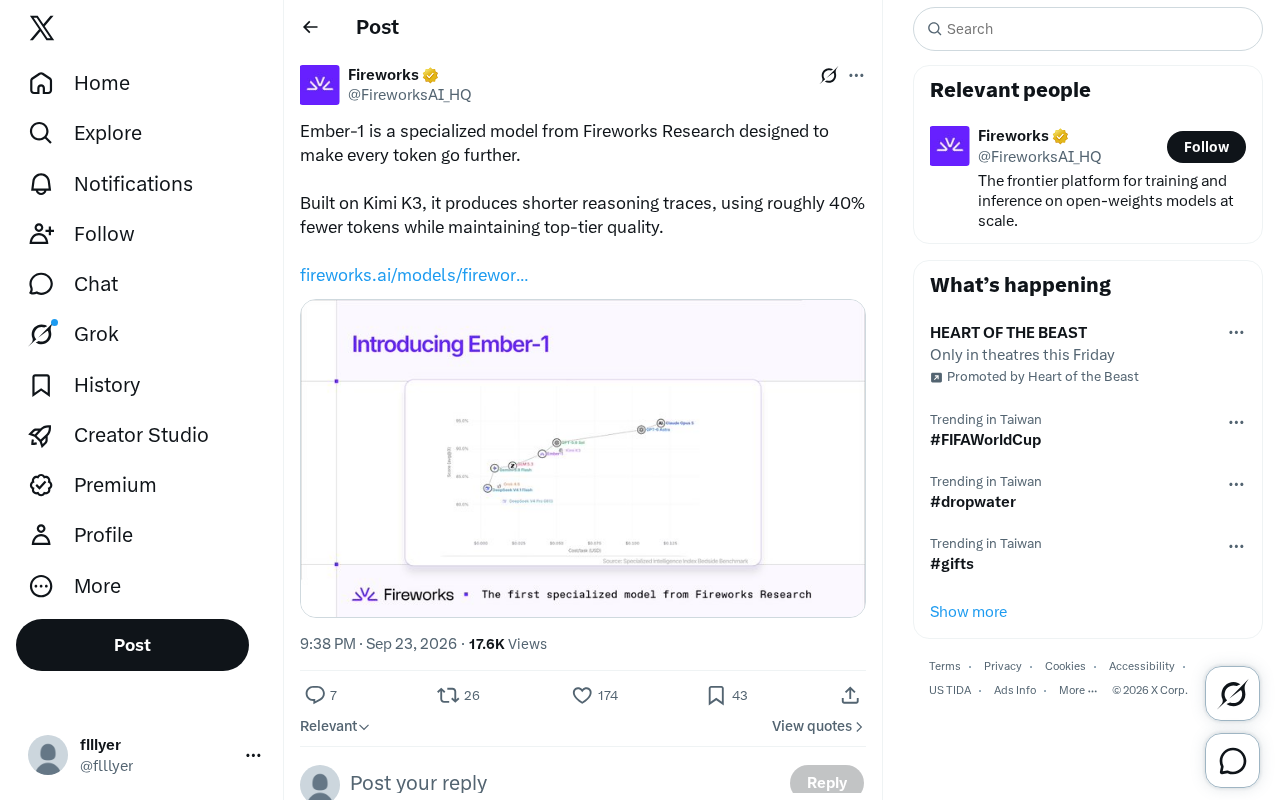 Fireworks Launches Ember-1: Shorter Reasoning, 40% Fewer Tokens
