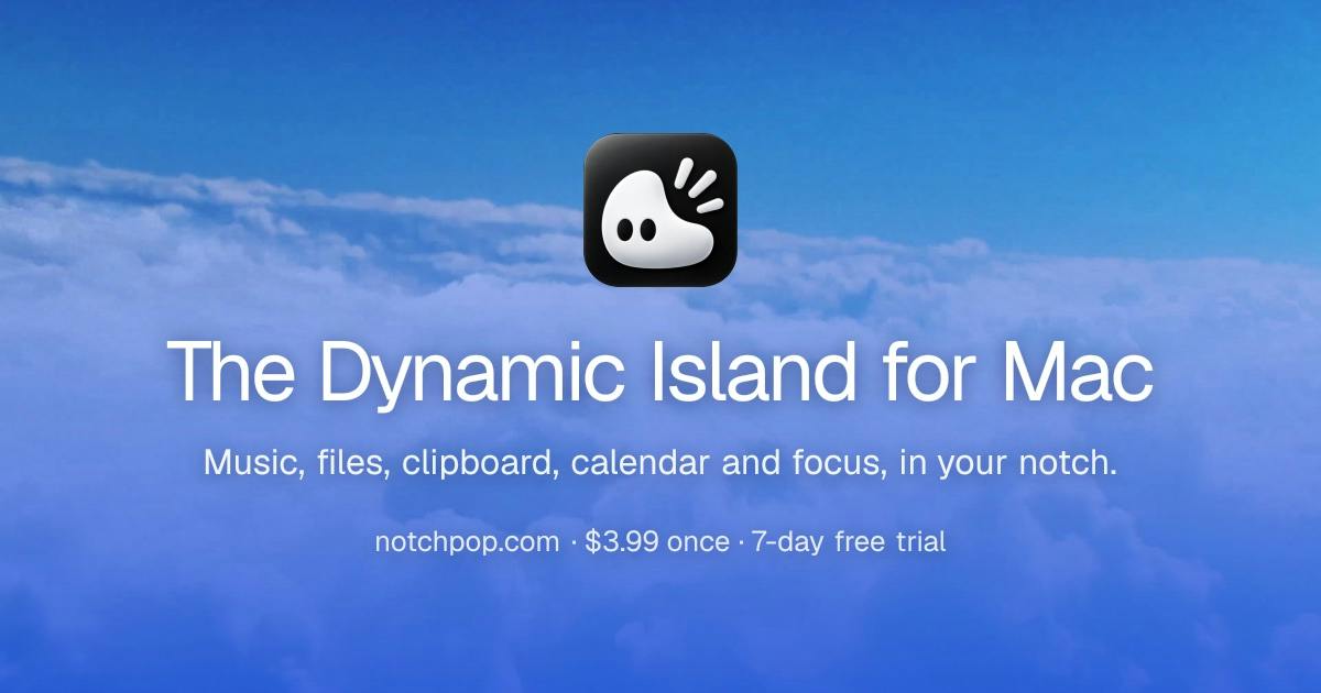 NotchPop: Turning the MacBook Notch into a Practical Dynamic Island