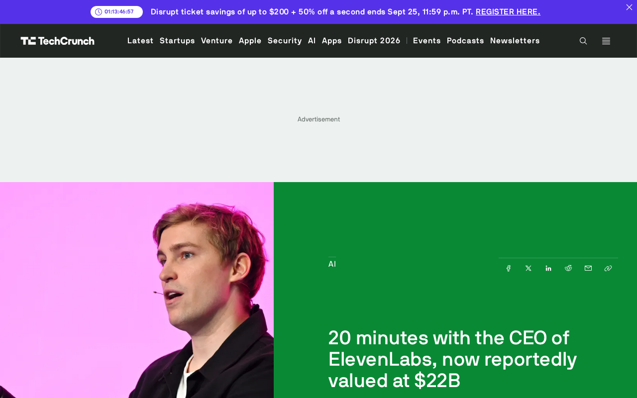 对话ElevenLabs CEO:估值220亿美元背后的AI语音思考