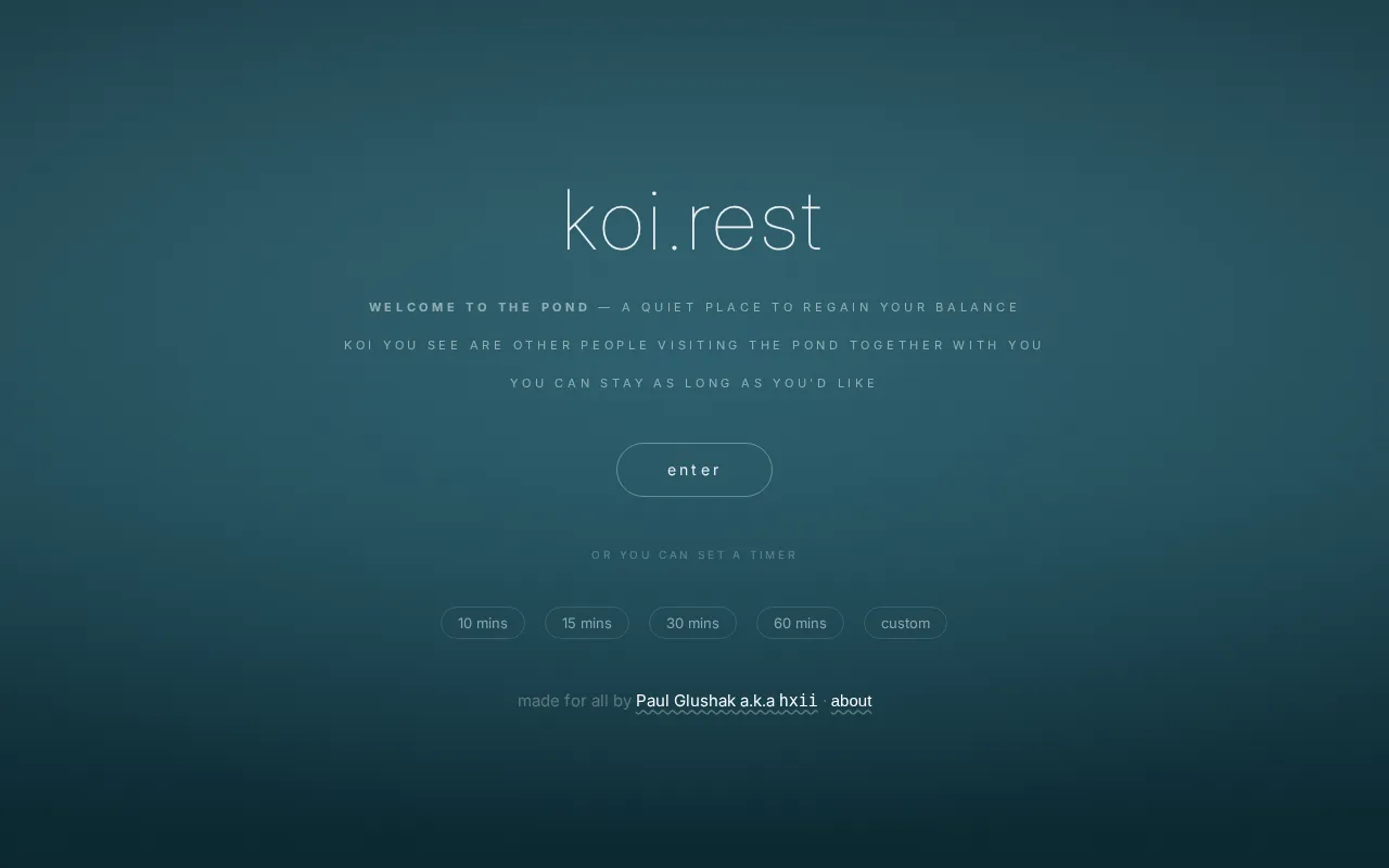 Koi.rest shown on Hacker News