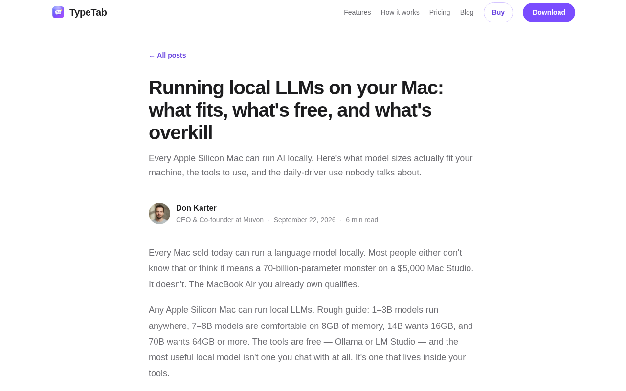 Mac 本地运行大模型指南:内存、模型与工具怎么选