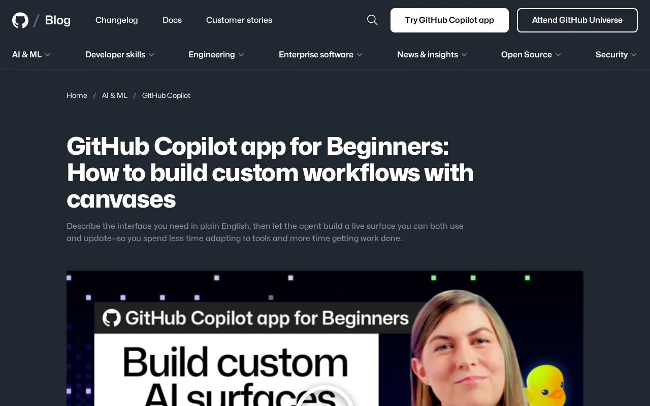Getting Started with GitHub Copilot Canvas: Building Custom Workflows with Natural Language