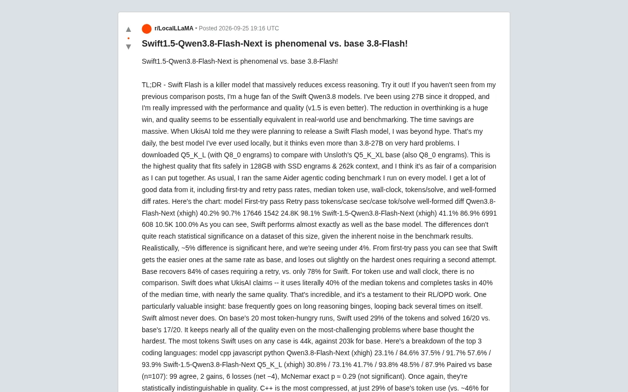 Swift1.5-Qwen3.8-Flash-Next Benchmarked: 60% Faster Inference, Near-Zero Quality Loss