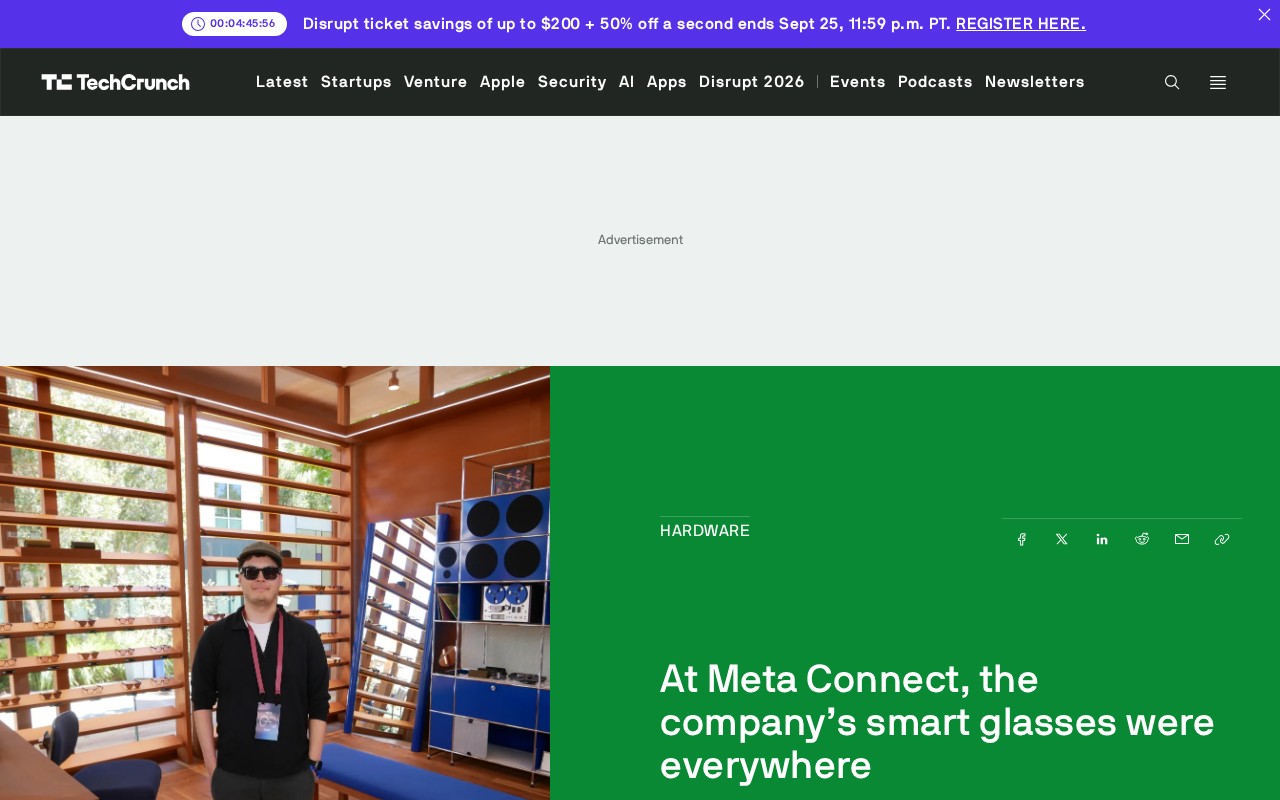 Meta Connect Puts Smart Glasses Center Stage: Wearables Become the New Battleground