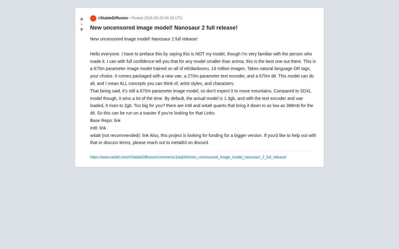 Nanosaur 2 Released: A Lightweight Open-Source Image Model with 670M Parameters