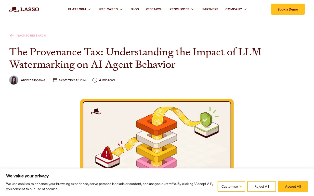 How LLM Watermarking Affects AI Agent Behavior: A Hidden Cost Too Often Ignored