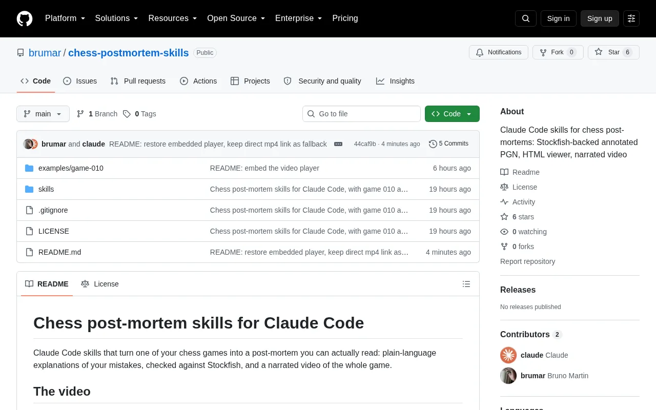 Analyze Your Chess Games with a Claude Code Skill
