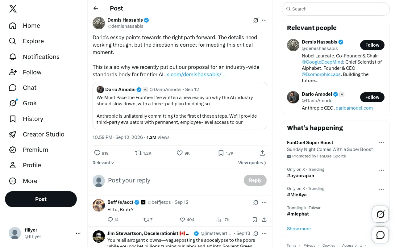 Screenshot of original tweet