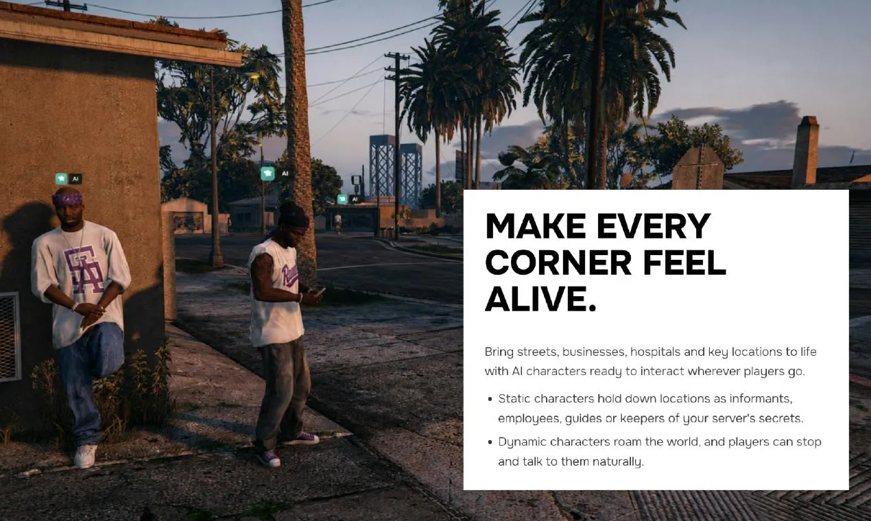 Humalike x GTA RP: AI NPCs That Remember, React, and Act on Their Own
