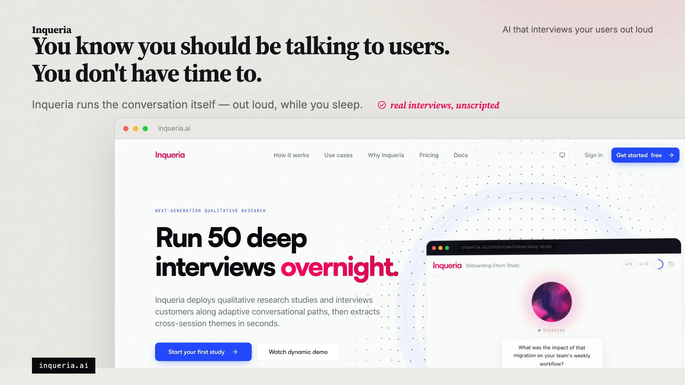 Inqueria: The AI Tool That Interviews Users Like a Trained Researcher