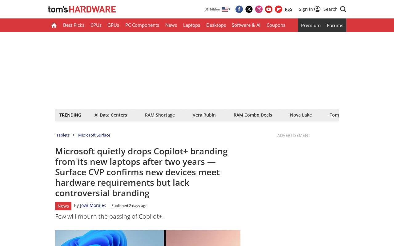微软放弃Copilot+品牌标识:AI PC营销策略生变