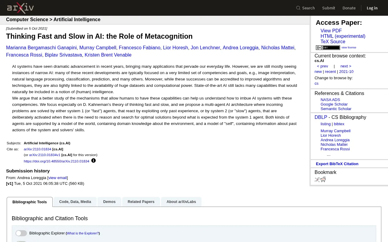 Fast and Slow Thinking in AI: How Metacognition Enhances Machine Reasoning