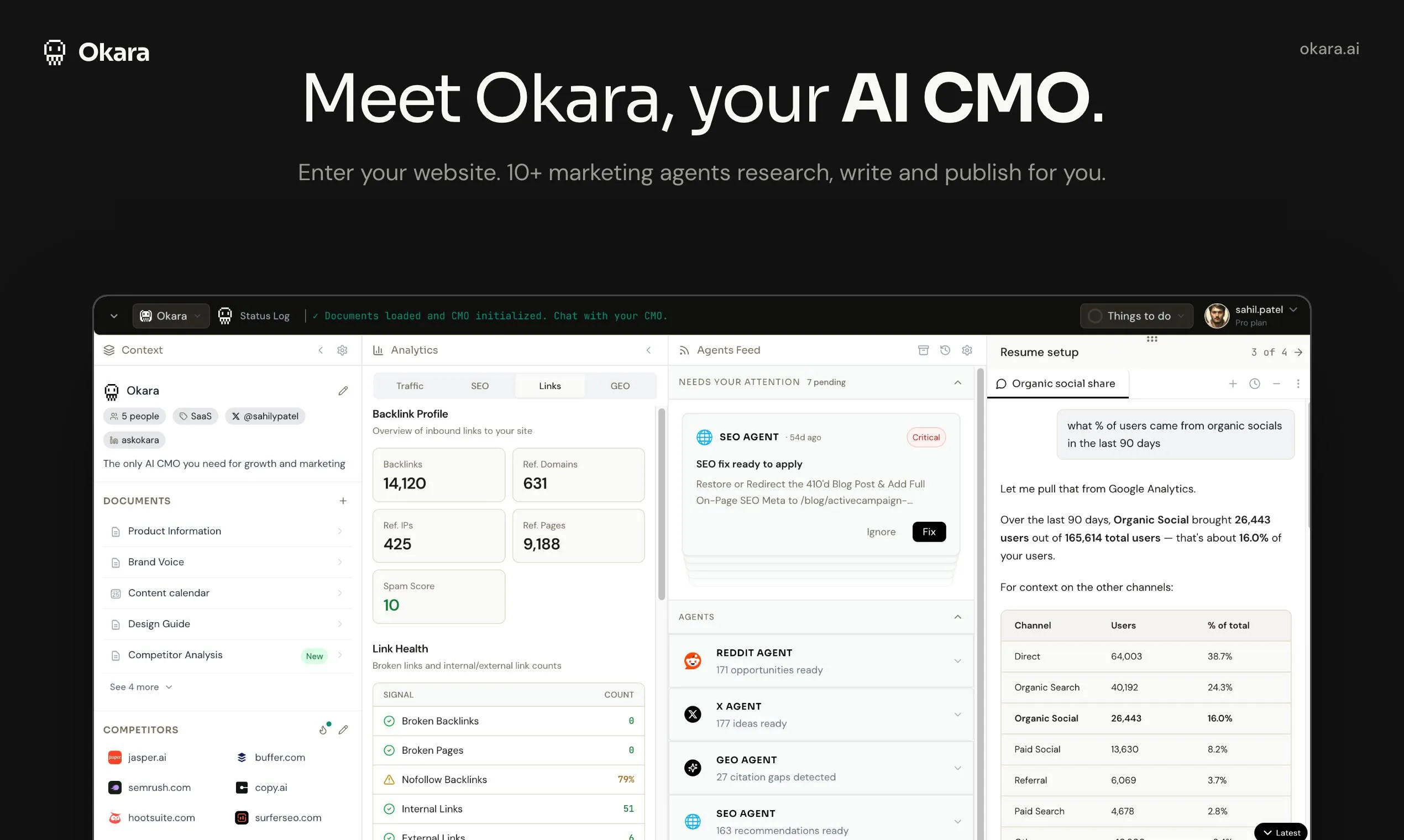 Okara: Billed as the World's First AI CMO — Can Multi-Agent Systems Replace a Chief Marketing Officer?