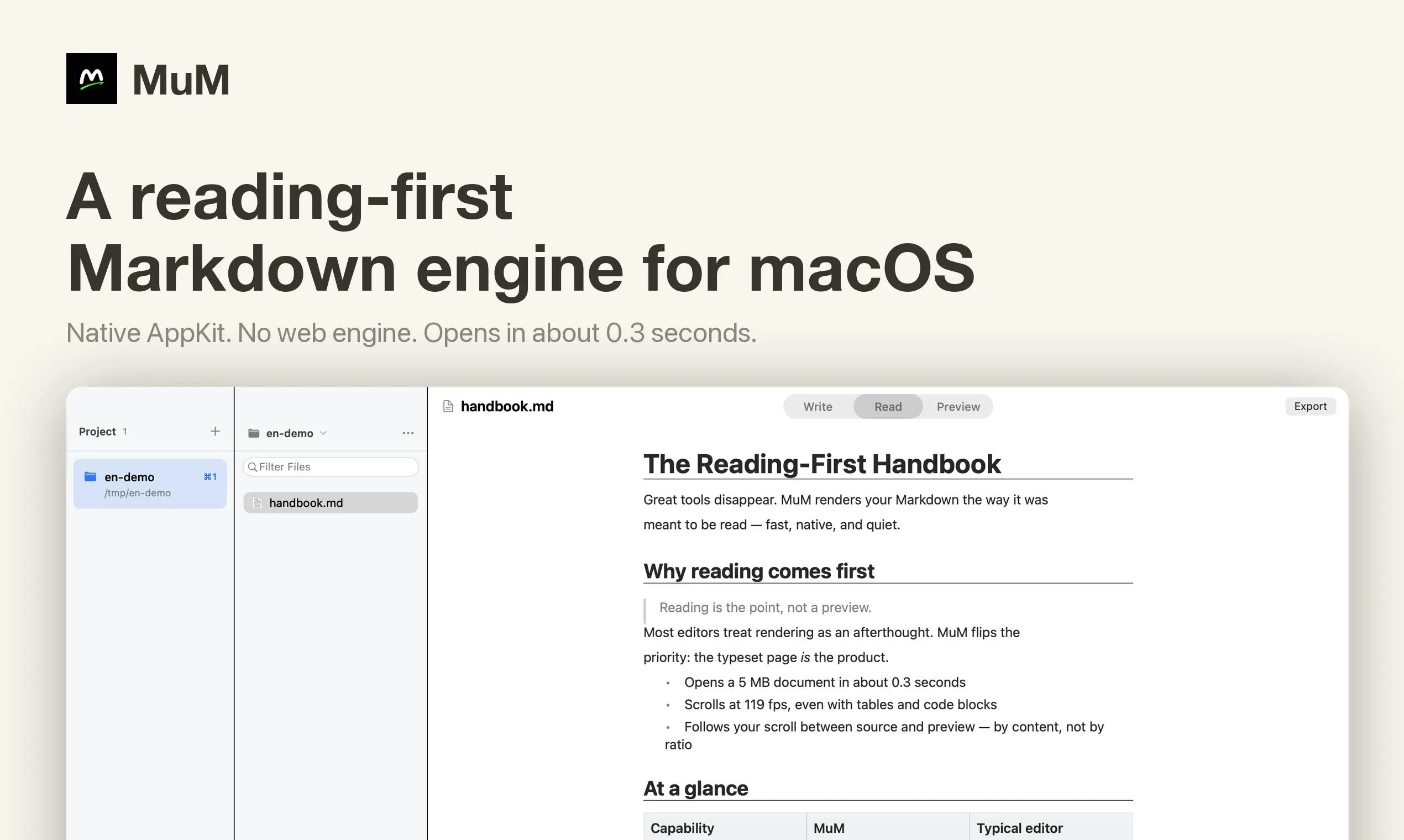 MuM:主打阅读的 macOS 原生 Markdown 引擎