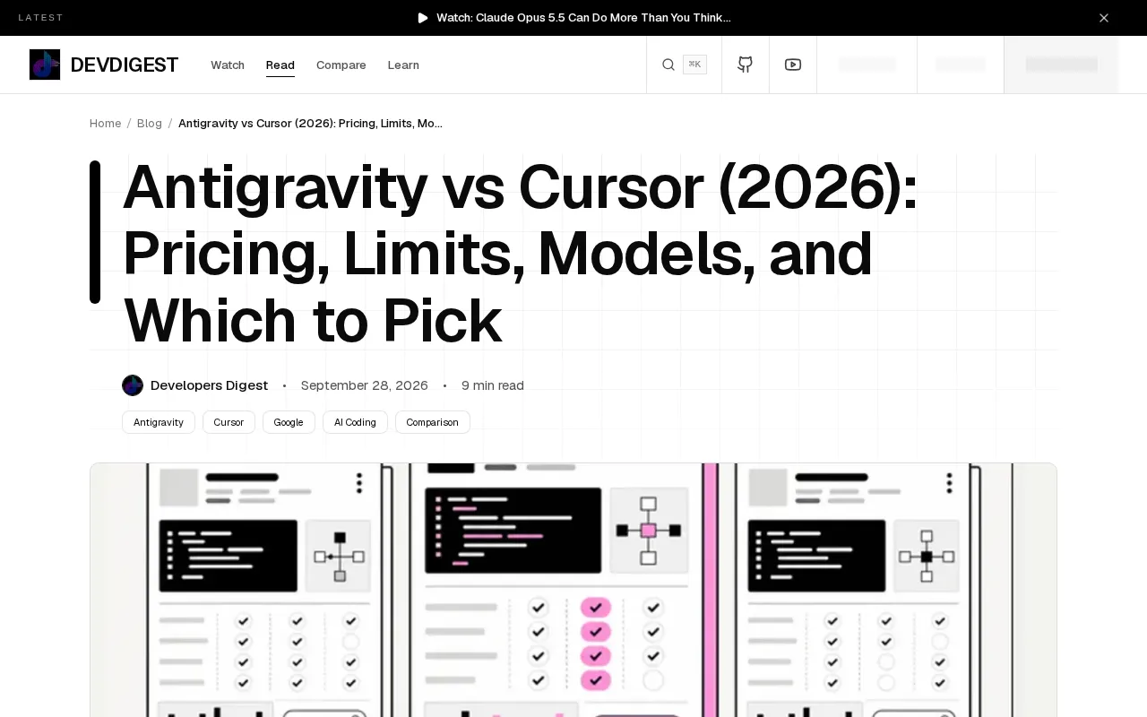 Antigravity vs Cursor: In-Depth Comparison of Pricing, Limitations, and How to Choose