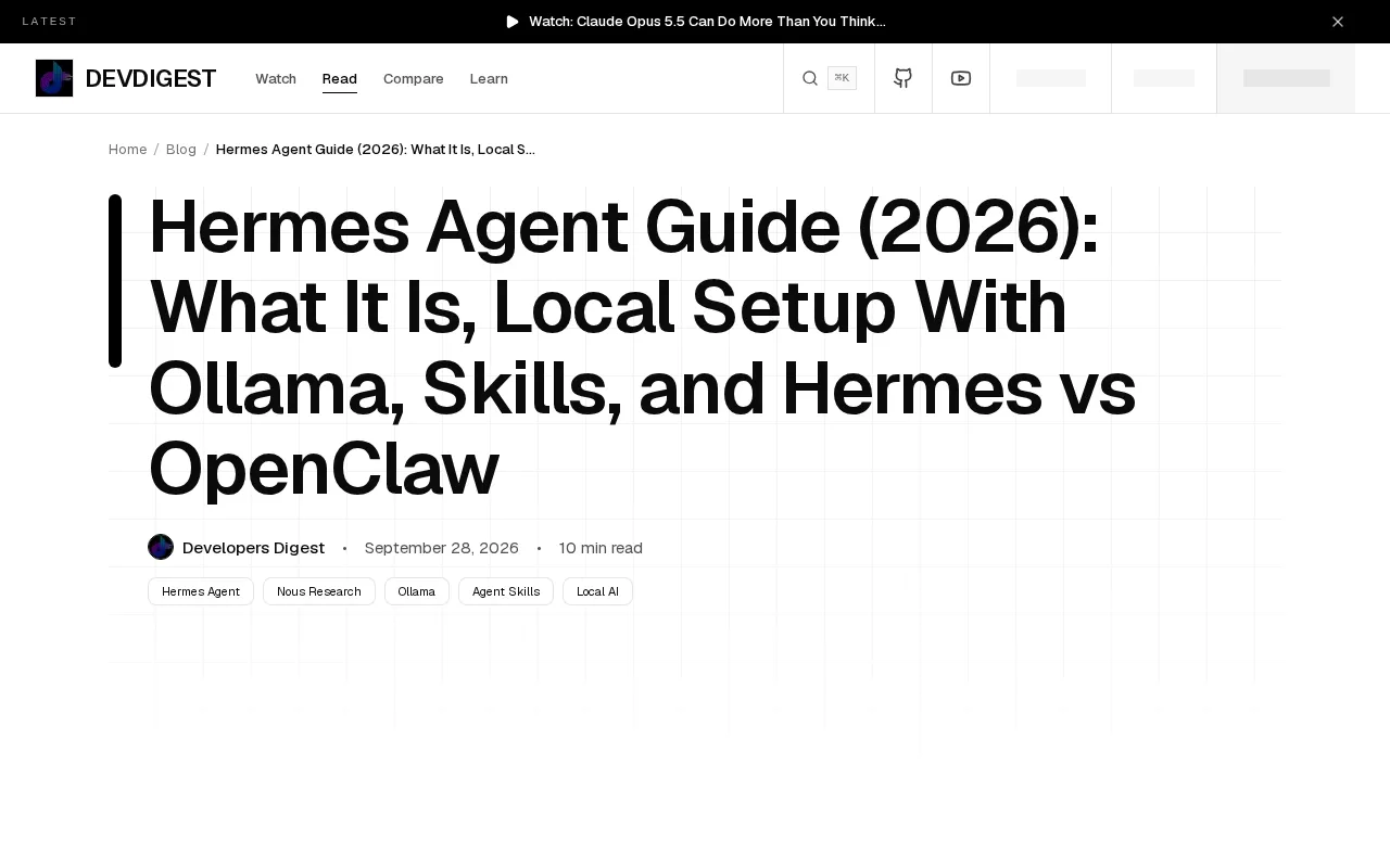 The Complete Guide to Hermes Agent: Local Deployment, Skill System, and Comparison with OpenClaw