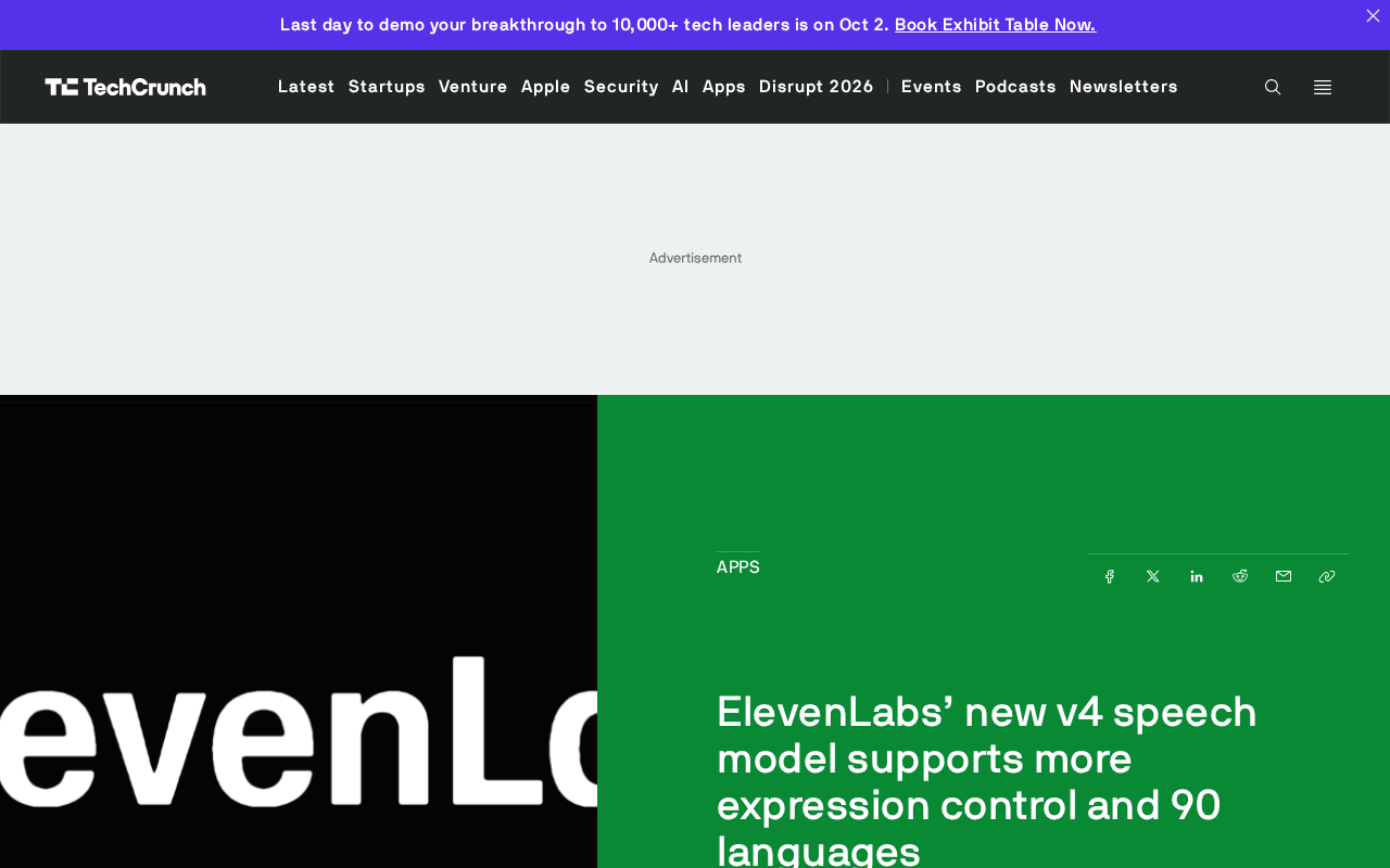 ElevenLabs v4 Voice Model Launch: 90 Languages and 10-Second Voice Cloning
