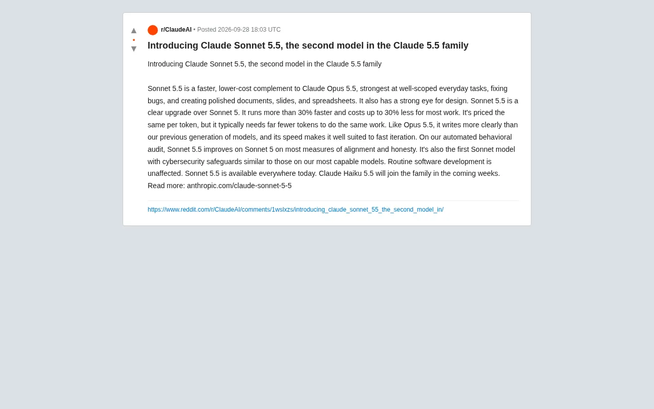 Anthropic Releases Claude Sonnet 5.5: A Faster, More Cost-Efficient Model for Everyday Productivity