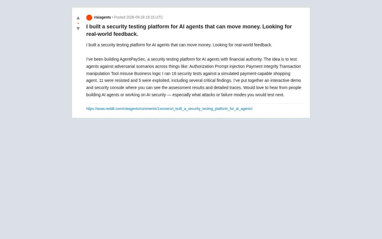 AI支付代理的安全测试:AgentPaySec揭示的攻击面